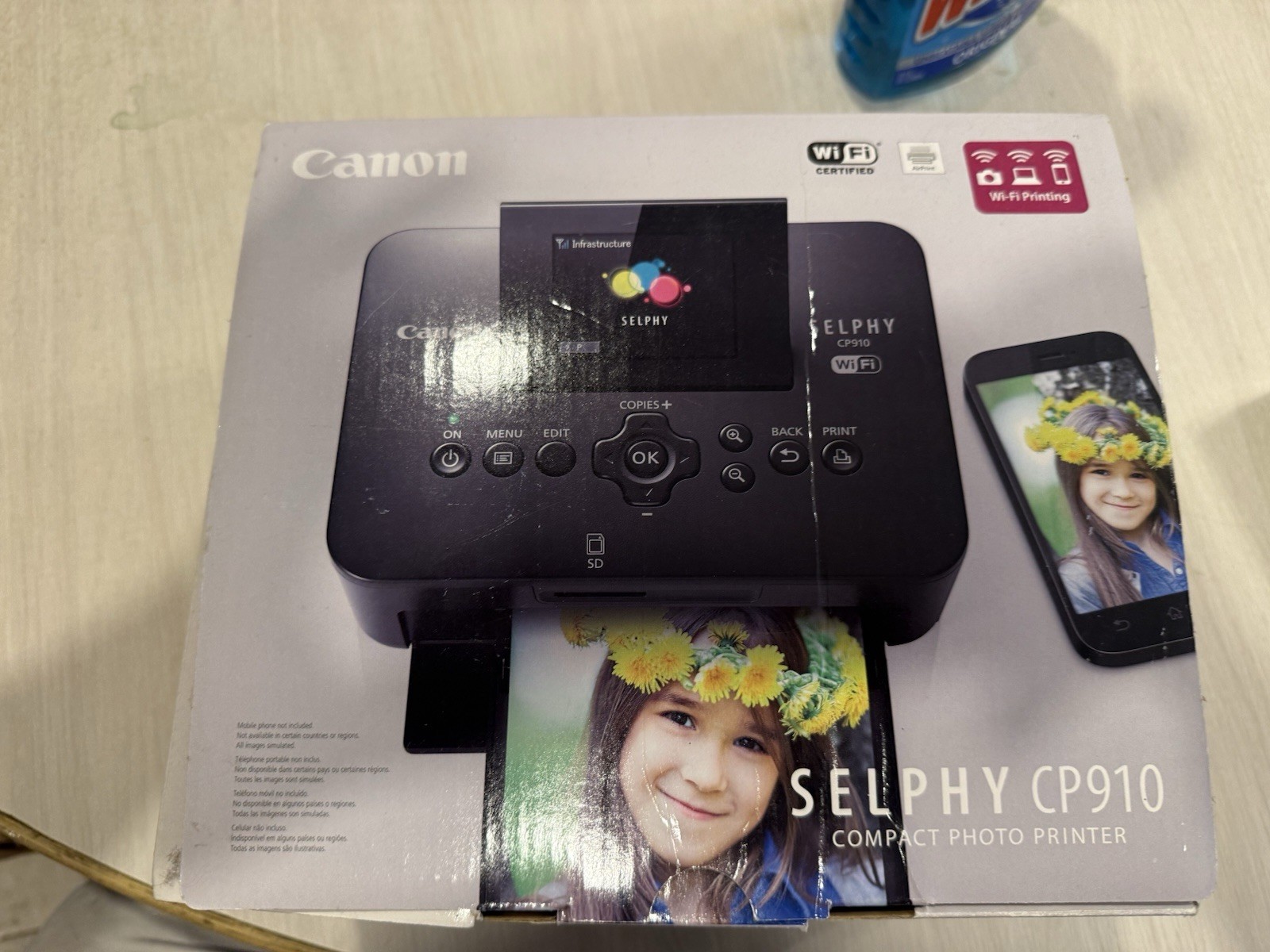 Canon Selphy CP910 Compact Photo Printer Wi-Fi Printing Open Box but Never Used