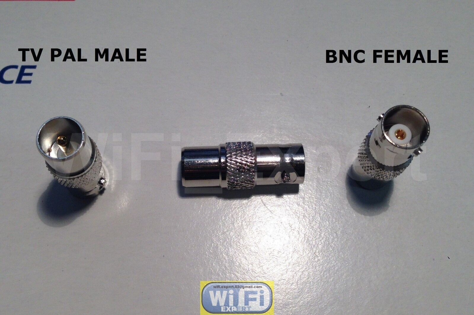 1x Nickel BNC female jack to IEC PAL DVB-T TV male plug RF adapter connector USA