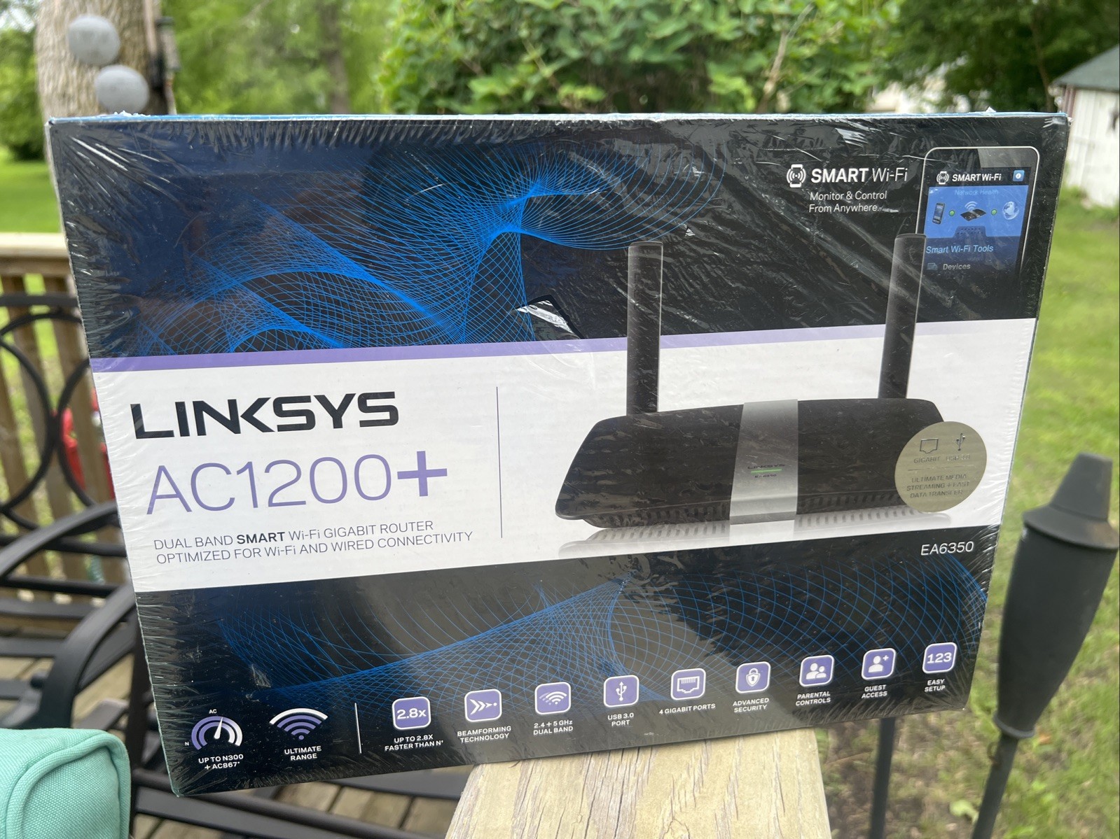 Linksys AC1200+ Wi-Fi Wireless Dual-Band+ with Gigabit Router New EA6350