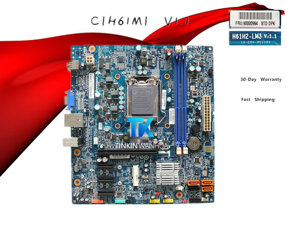 Motherboard for Lenovo Ideacentre K410 H520s Intel CPU  11200969 CIH61MI V1.1