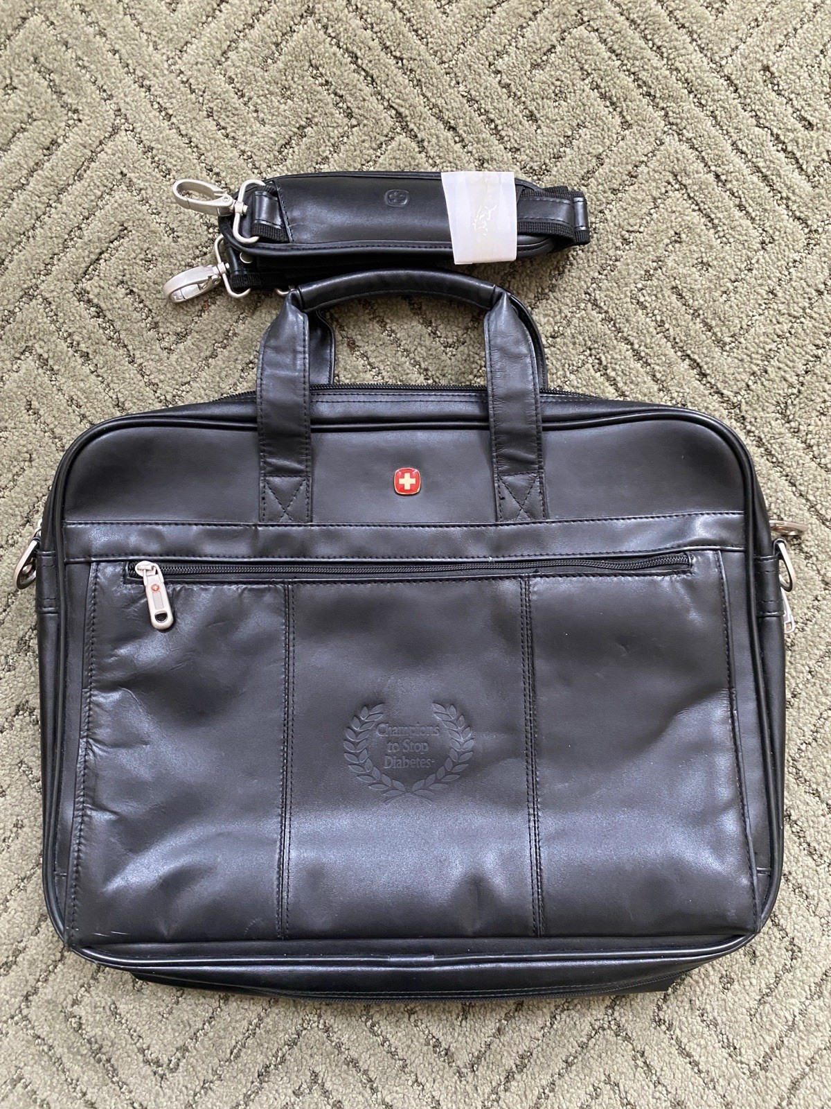 Wenger Swiss Gear Laptop/Briefcase Bag Black Multi Pocket Business Travel Work