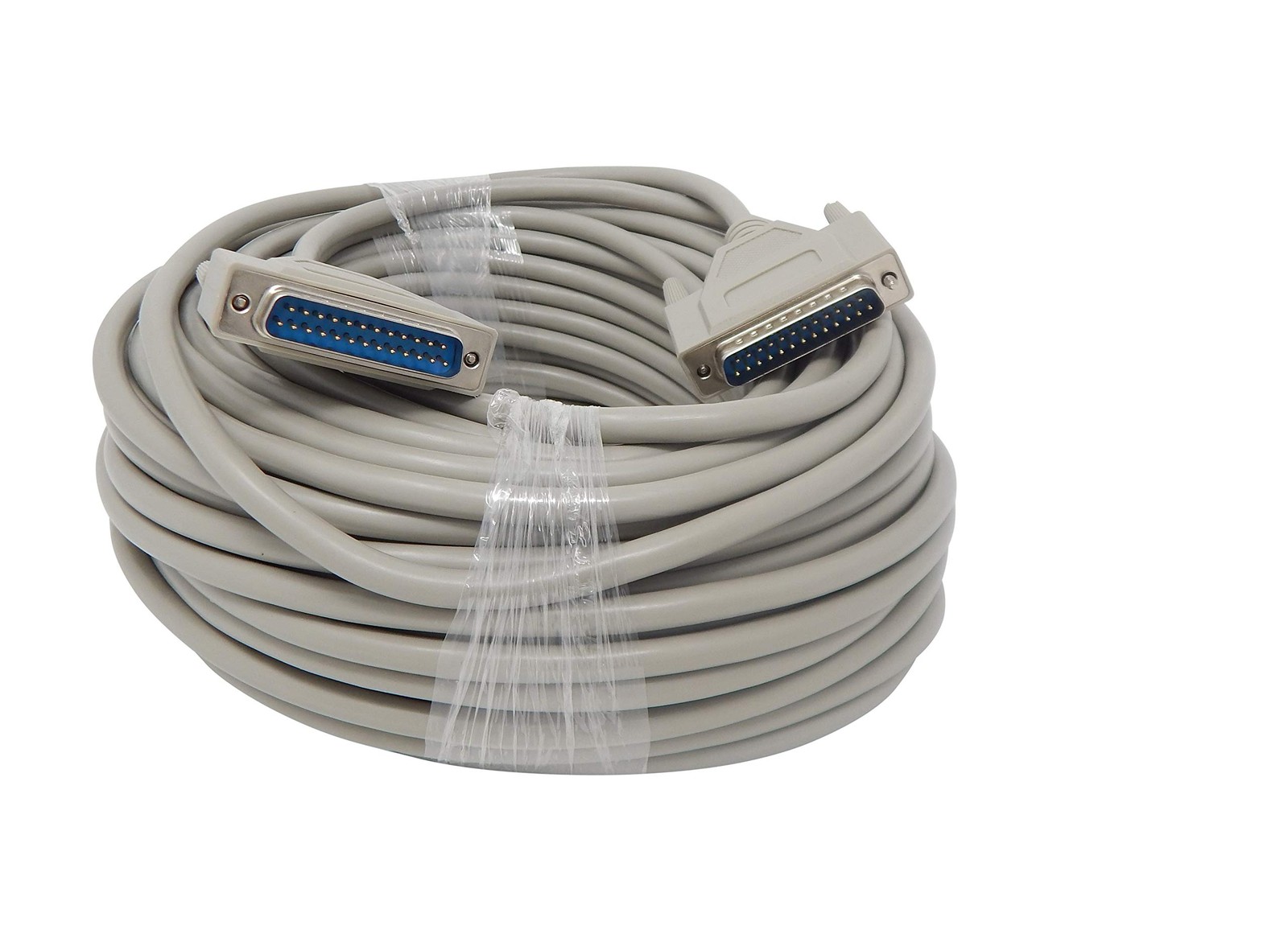 100 Foot DB25 25 Pin Serial Port Cable Male/Male RS232