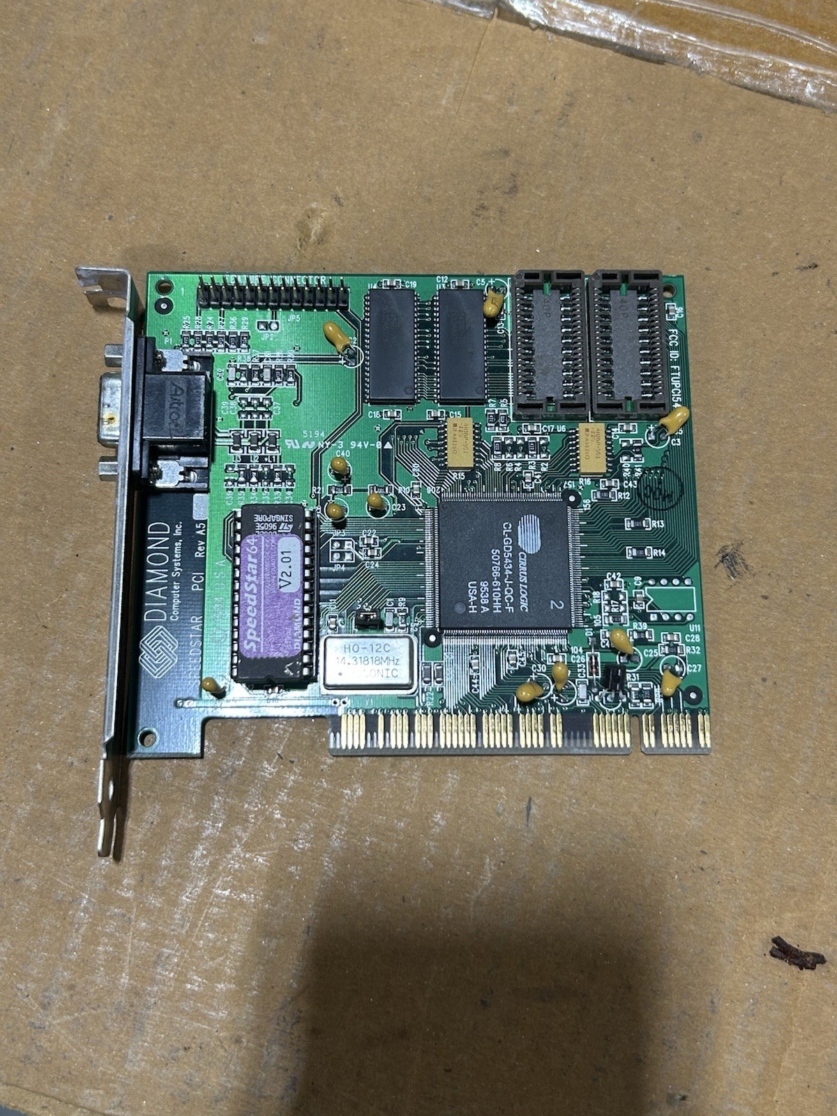 Vintage Diamond SpeedStar 64 1MB PCI Video Card - Working READ