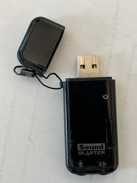 Creative SOUND BLASTER SBX model SB1290 USB