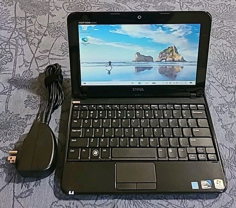 Dell Inspiron Mini 1018 Laptop Intel Atom N455 1.66GHz 2GB 250GB HDD W10H