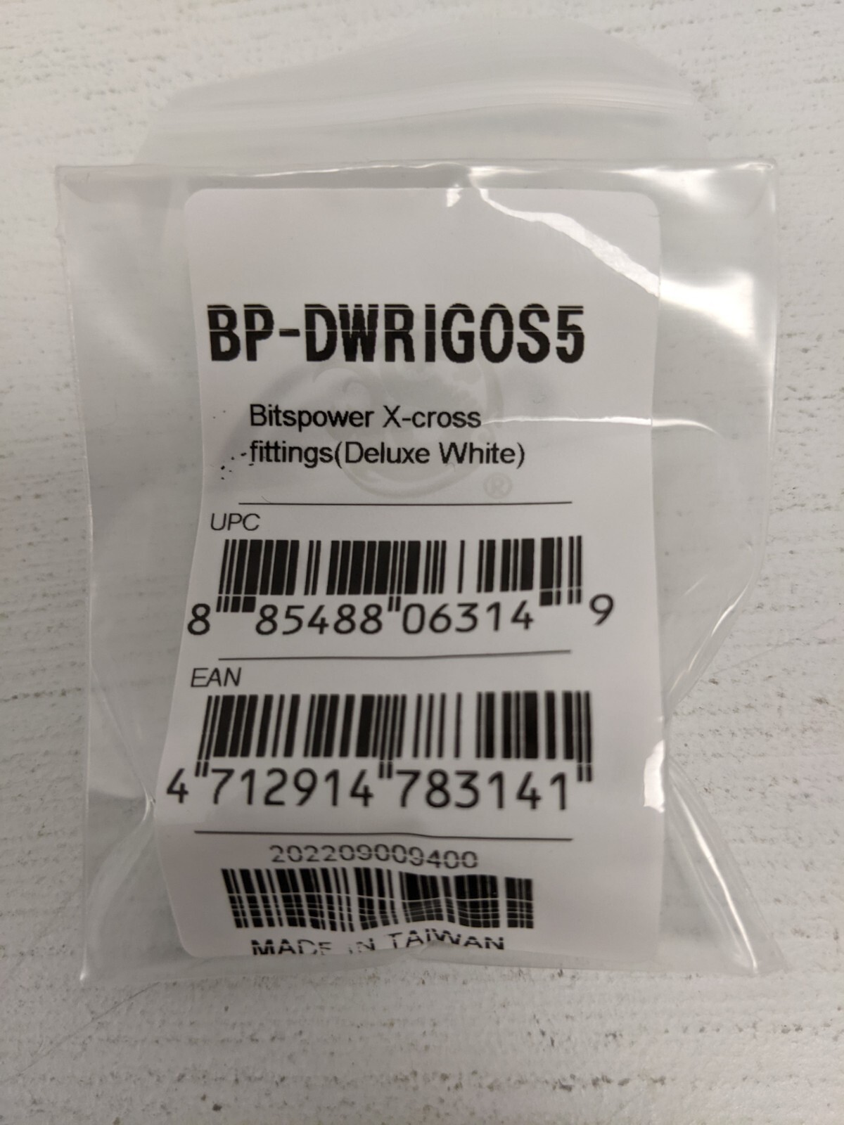 Bitspower X-cross Offset Fitting - Deluxe White - New Factory Sealed