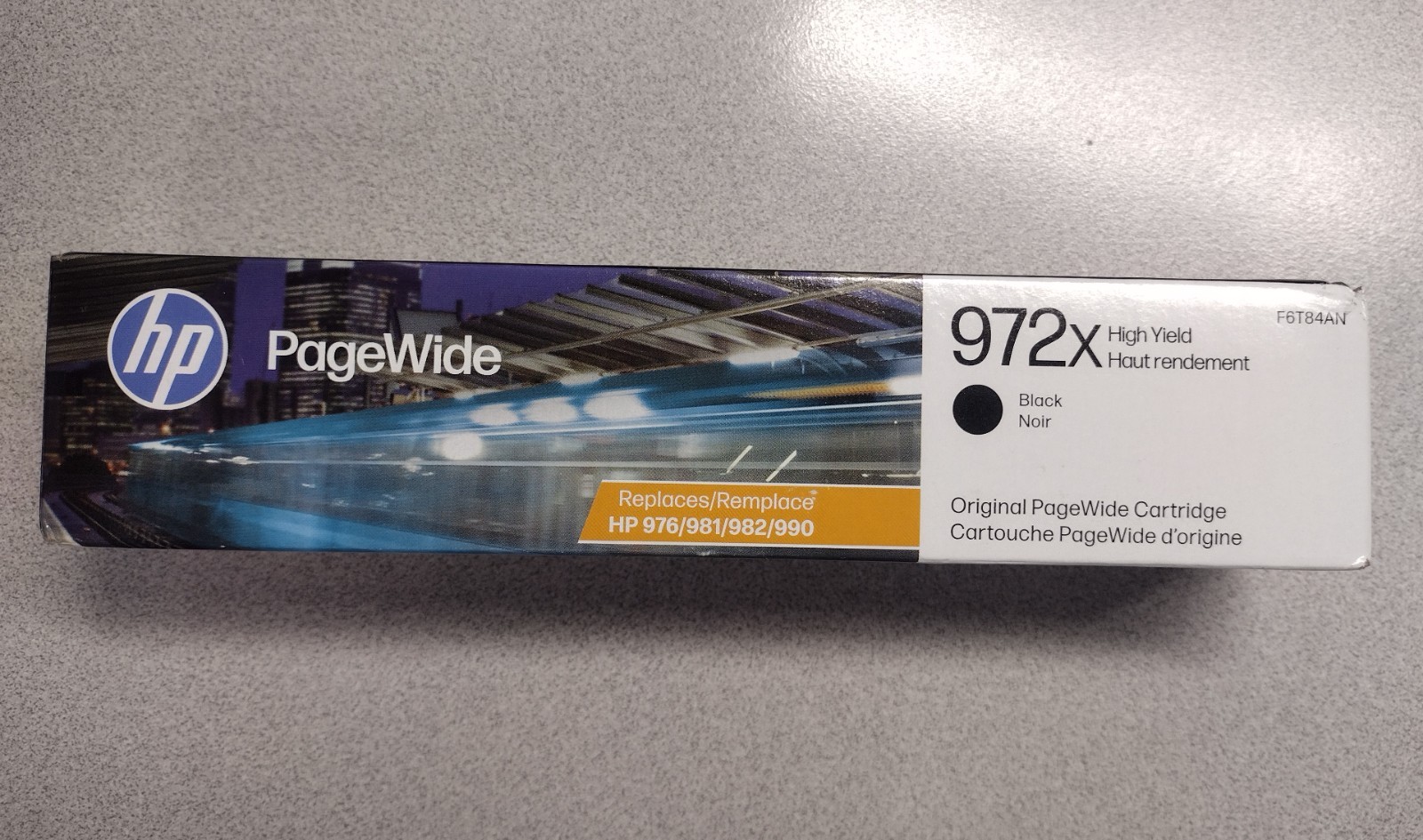 HP 972X (F6T84AN)  PageWide Cartridge High Yield Black Ink Mar 2029 - NEW