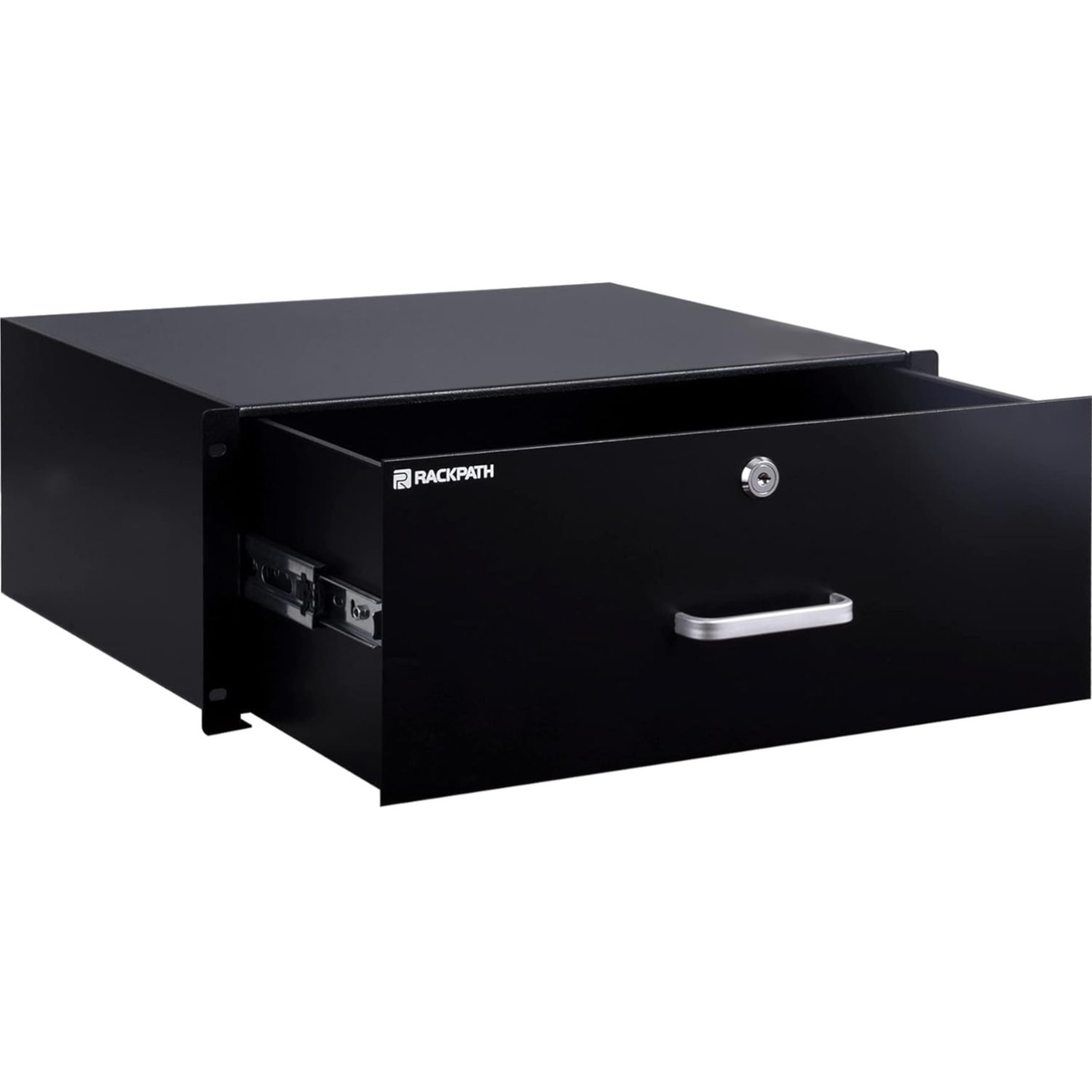 RackPath 4U Rack Mount Drawer 19 Inch AV Network DJ Rack Cabinet Lock Key