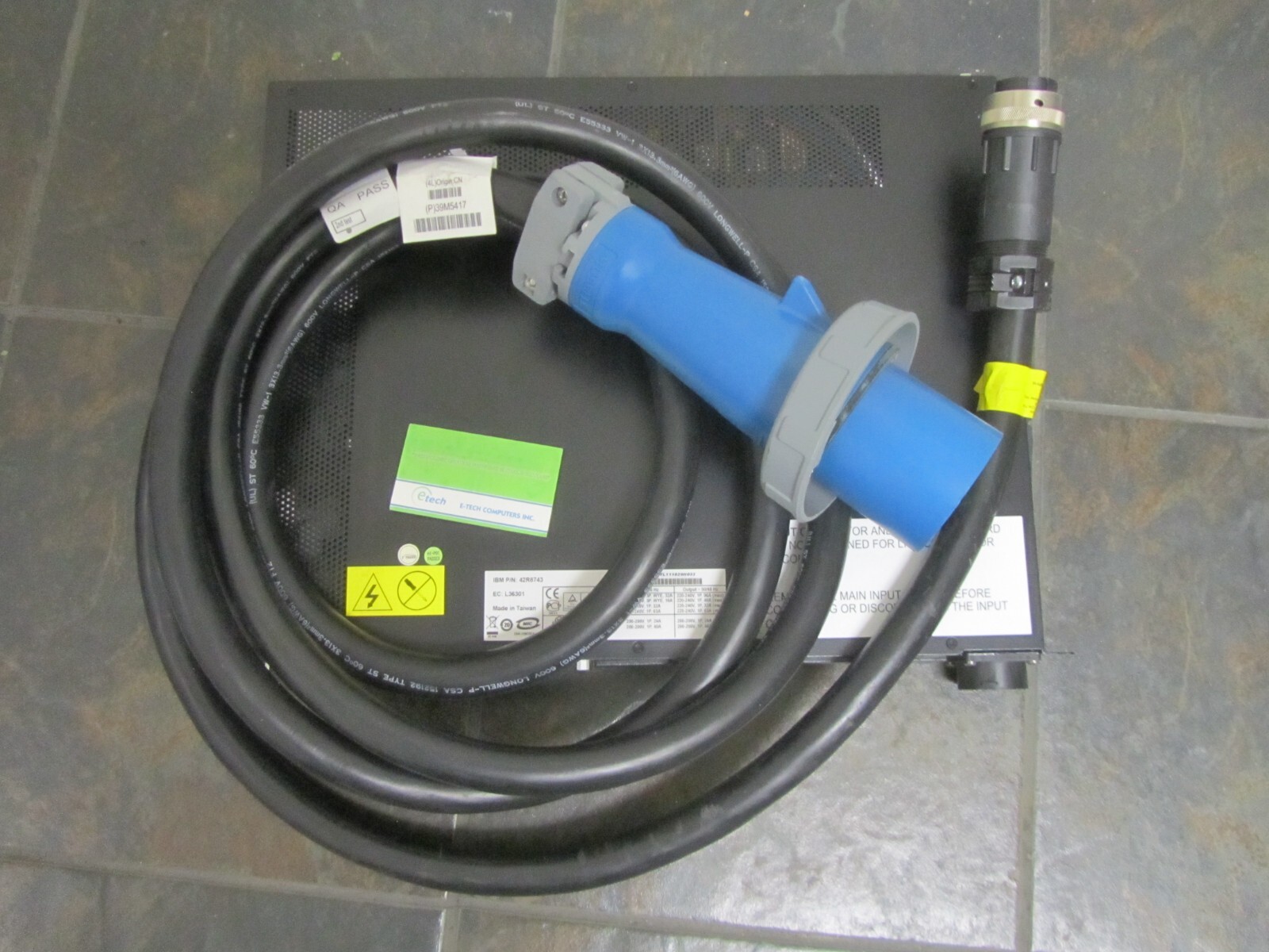 42R8743 - IBM Intelligent Enterprise PDU, 6 x C19 + 3 x C13, Cord FRU: 39M5417