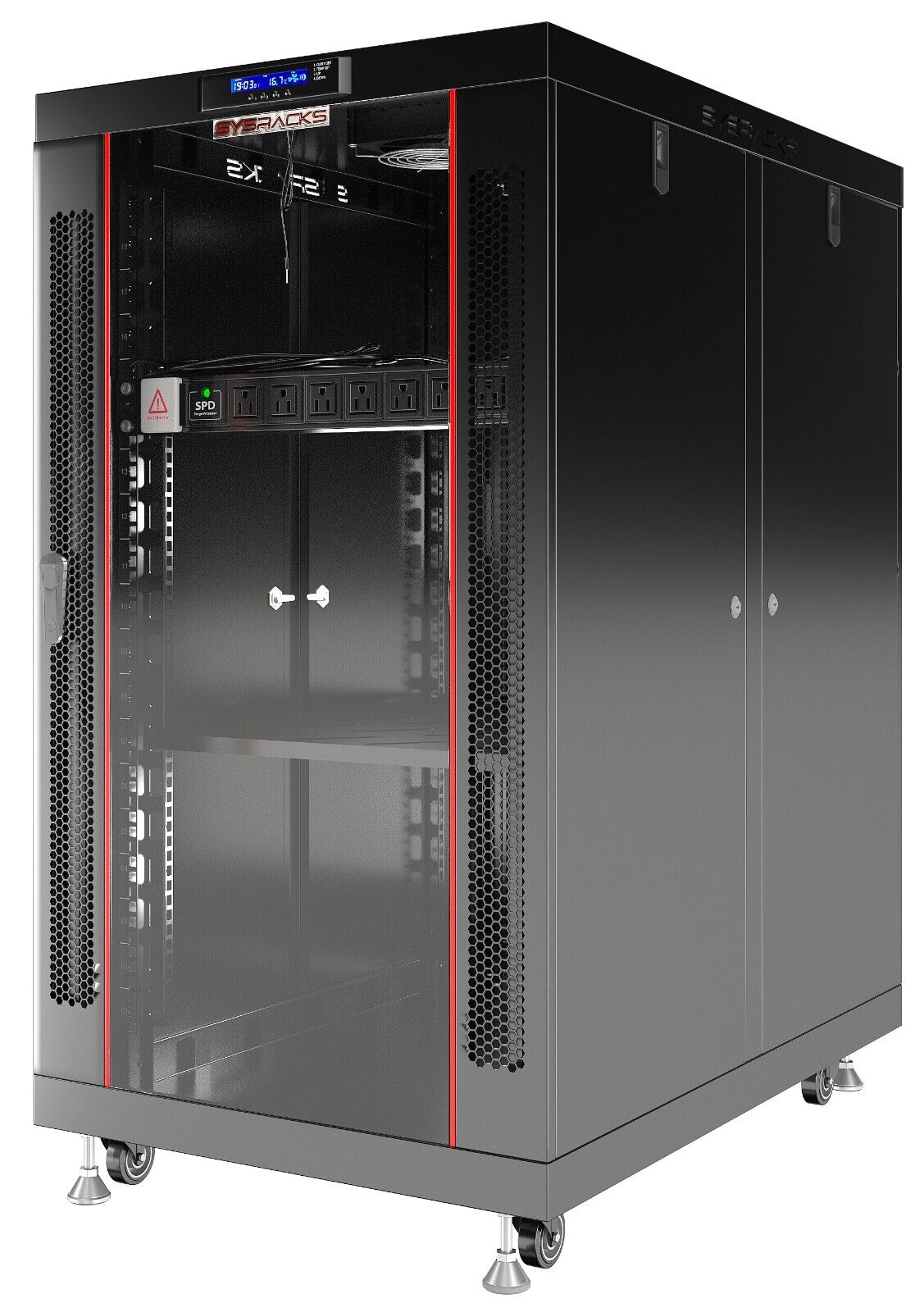 Sysracks 18U Server Rack Cabinet Premium Network Enclosure 35
