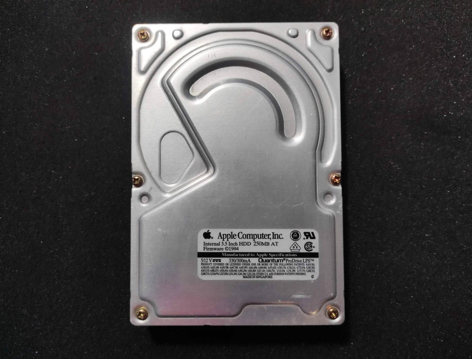 Apple 655-0230 Quantum Maverick 270AT 270MB IDE 3.5" Vintage Retro Hard Drive HD
