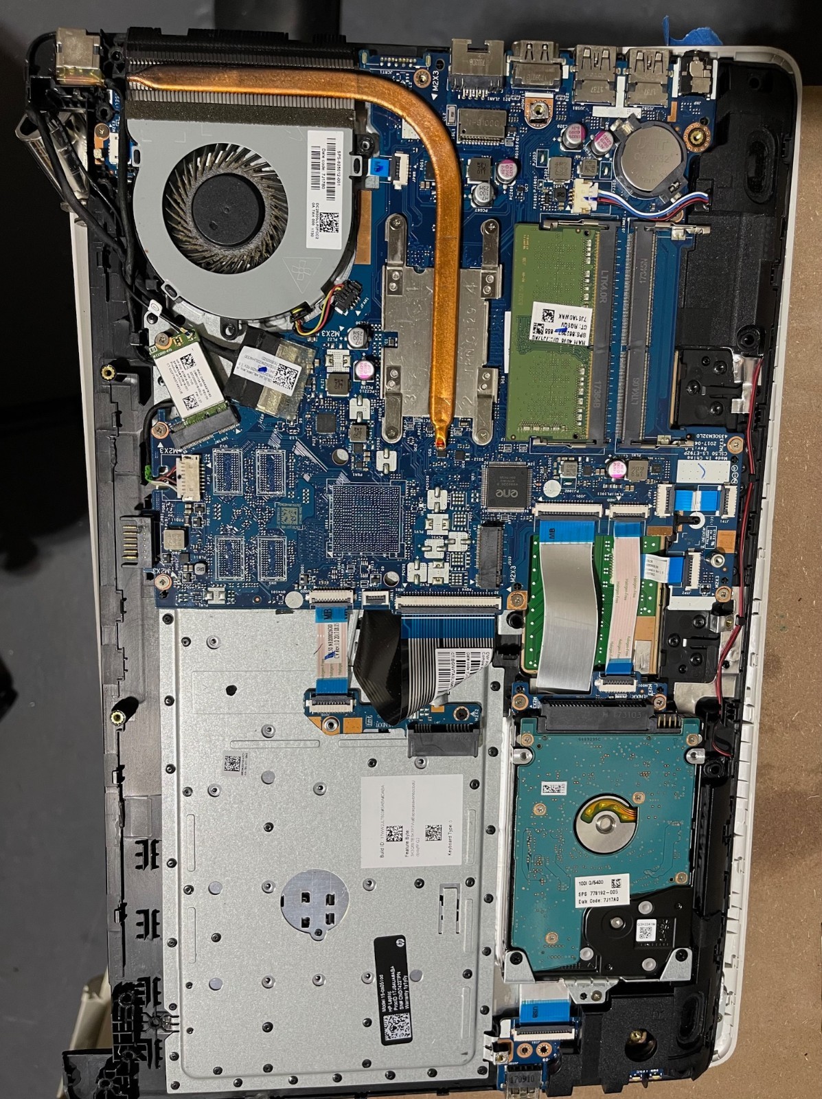 HP Laptop 15-bs0xx Intel Core I3-7100u 8GB RAM HDD  Pick the parts you need.