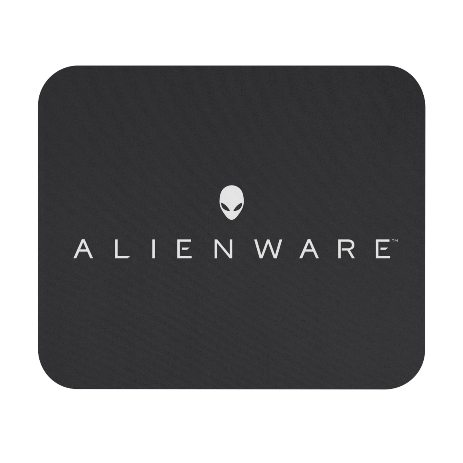 Alienware Logo, Themed Black Gaming Mouse Pad (Rectangle)