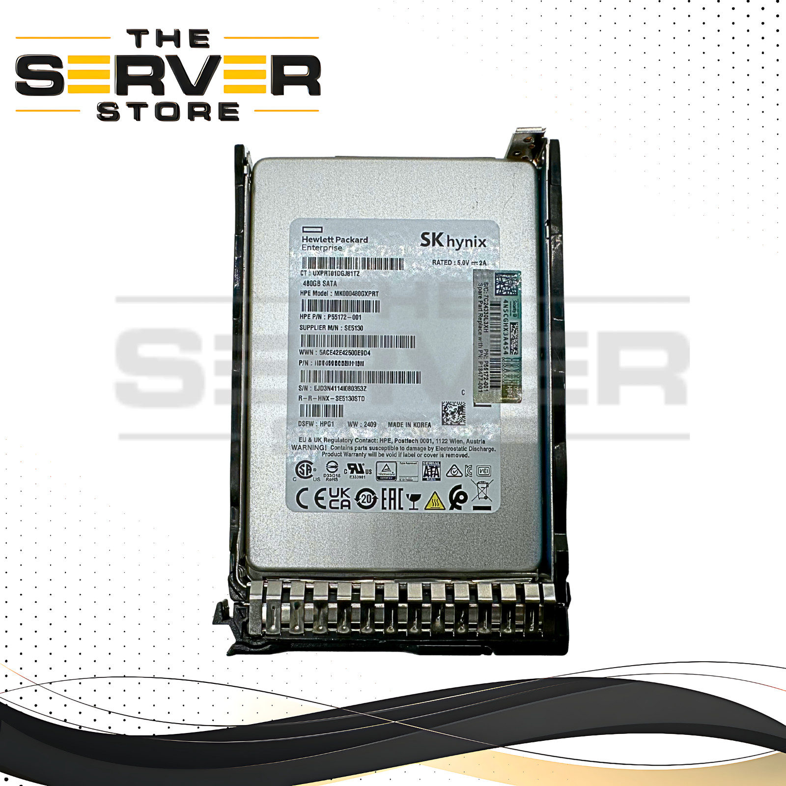 HPE 480GB SATA 6G MU SFF SC 2.5" SSD SK Hynix SE5130 for HPE ProLiant G8 G9 G10