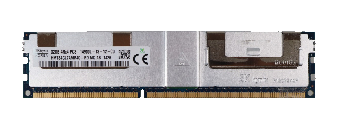32GB SK Hynix HMT84GL7AMR4C-RD PC3-14900L DDR3-1866 LRDIMM Server Memory