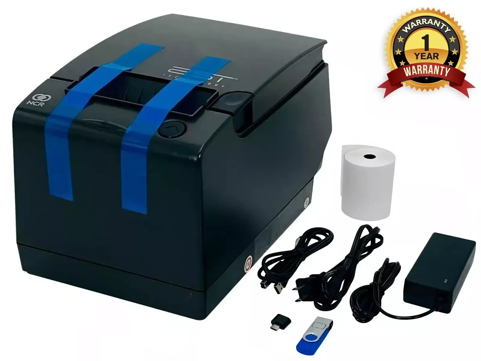 RENEWED NCR RealPOS 7198 Thermal POS Receipt Printer USB 🔥BUNDLE Ready to Print