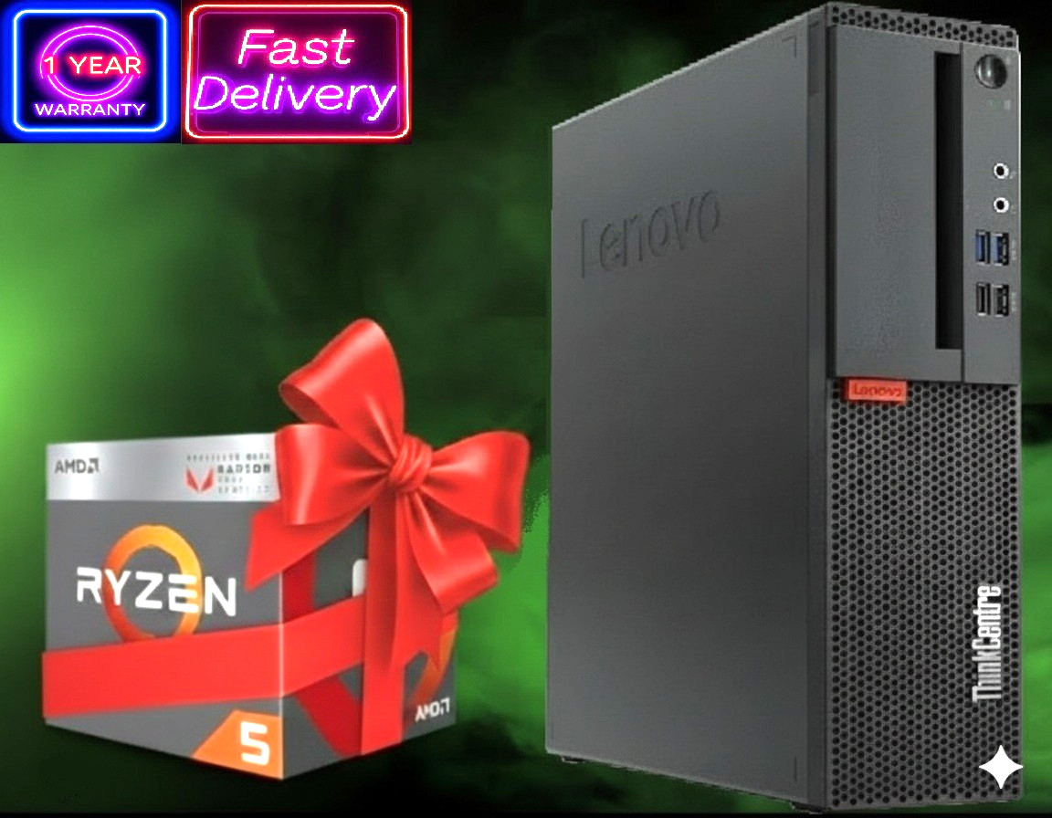Lenovo ThinkCentre: Ryzen 5 Pro-2400G 8GB RAM - 256GB SSD Zorin Core Edition