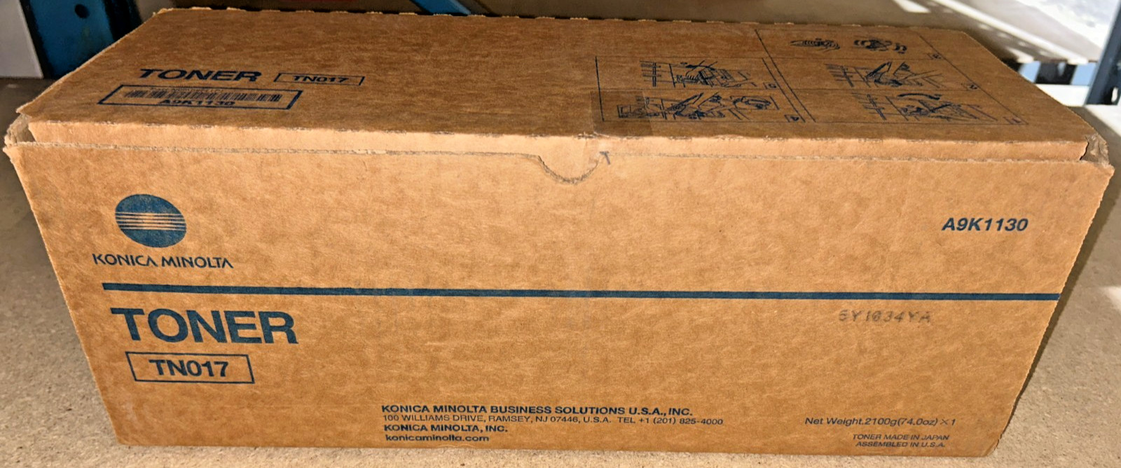 Genuine Konica Minolta A9K1130 / TN017 Black Toner AccurioPress 6120 (10.5K YLD)