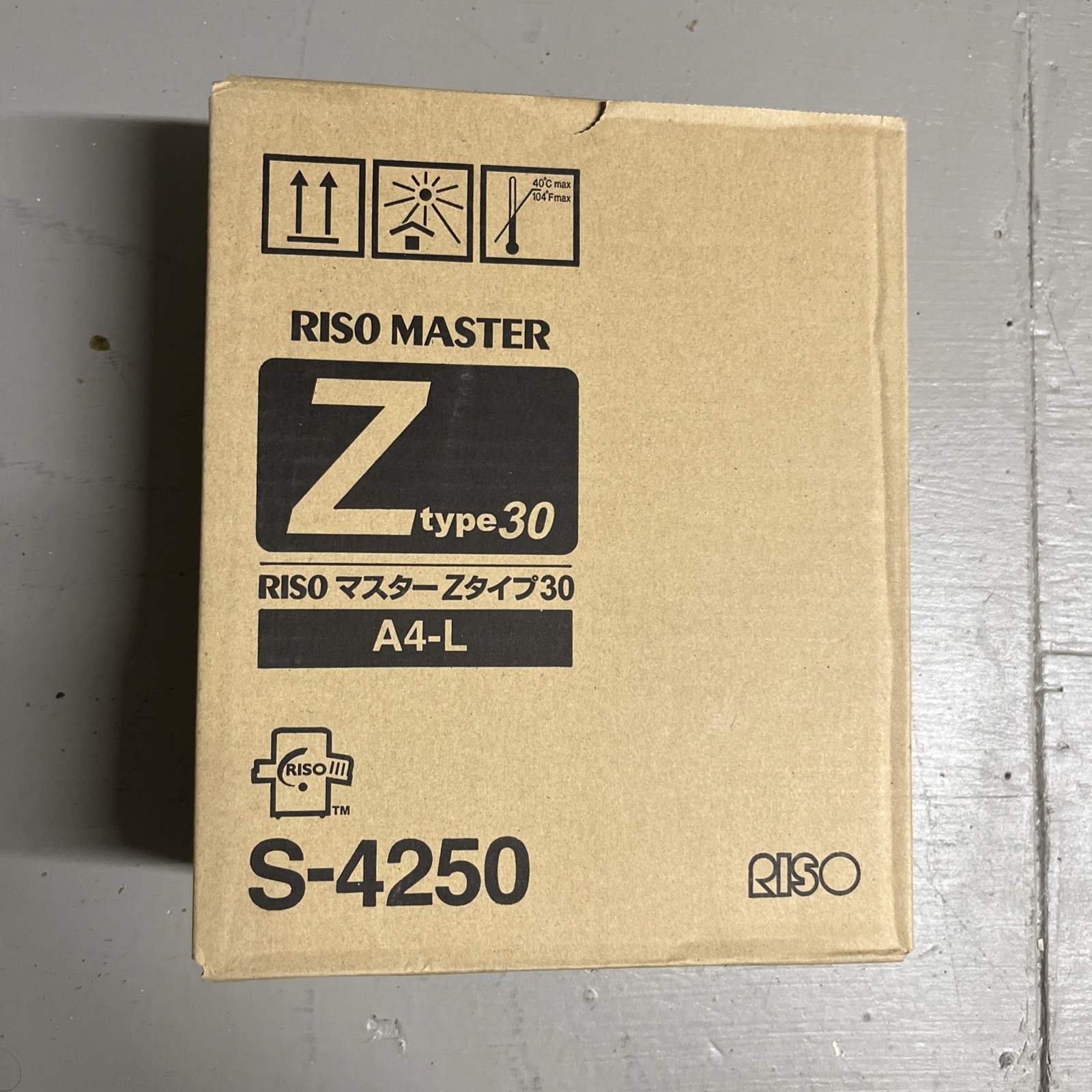 RISO Master S-4250 Ztype30 Paper 1 Box 2 Rolls Z30 S-8188UA For EZ220, EZ221U