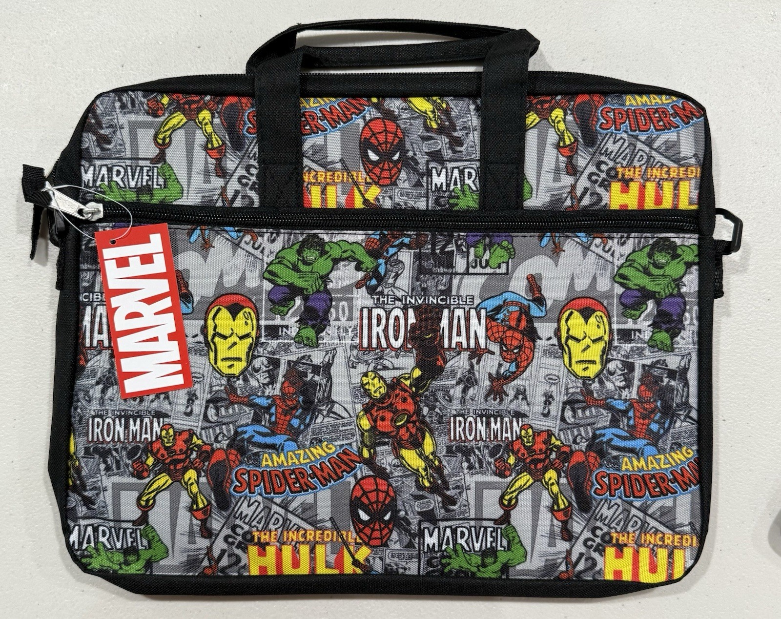Marvel Universe All Over Print Tablet Laptop Case with Shoulder Strap Iron Man