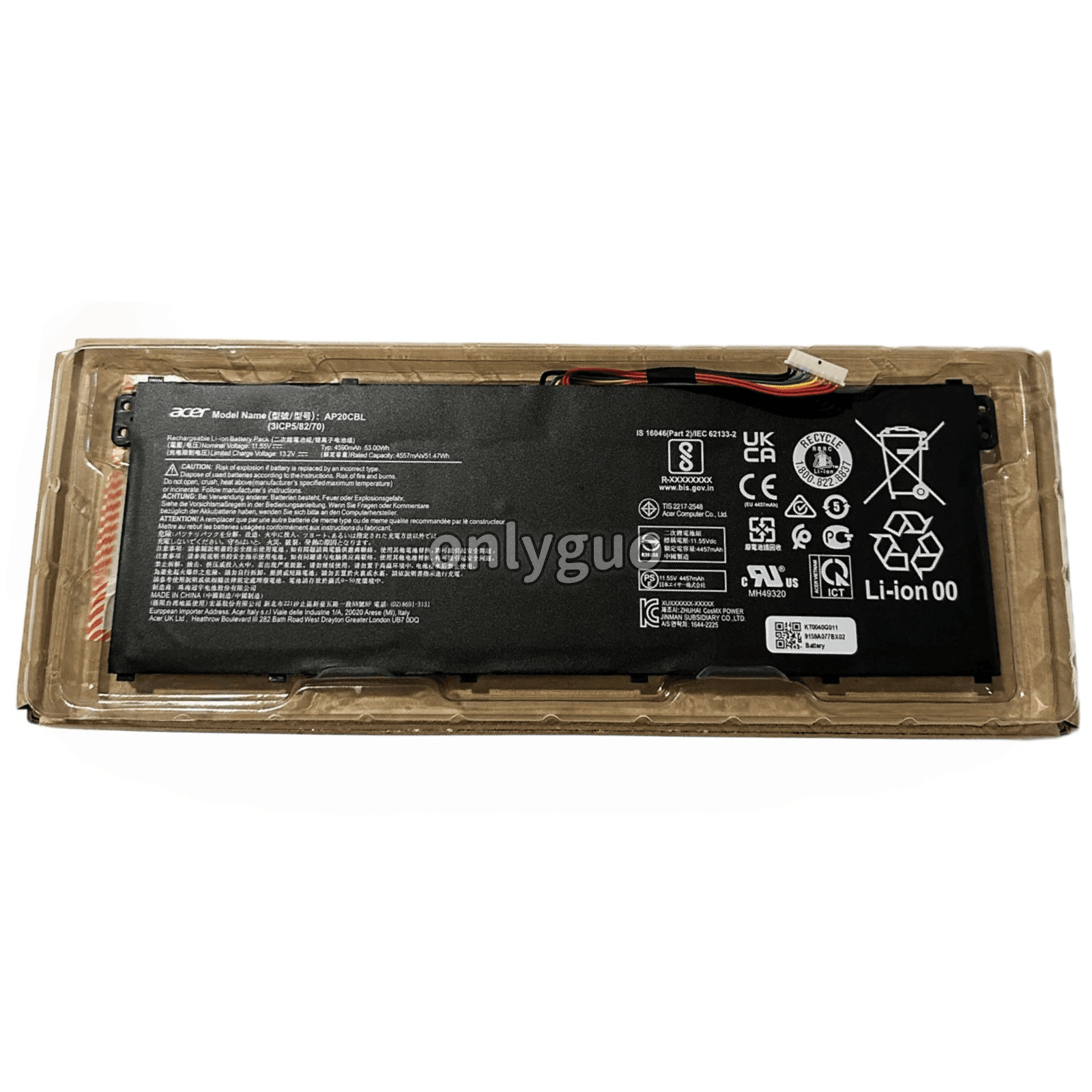 Genuine 53Wh AP20CBL Battery For Acer Aspire 5 A515-45 Aspire 7 A715-43G Swift 3