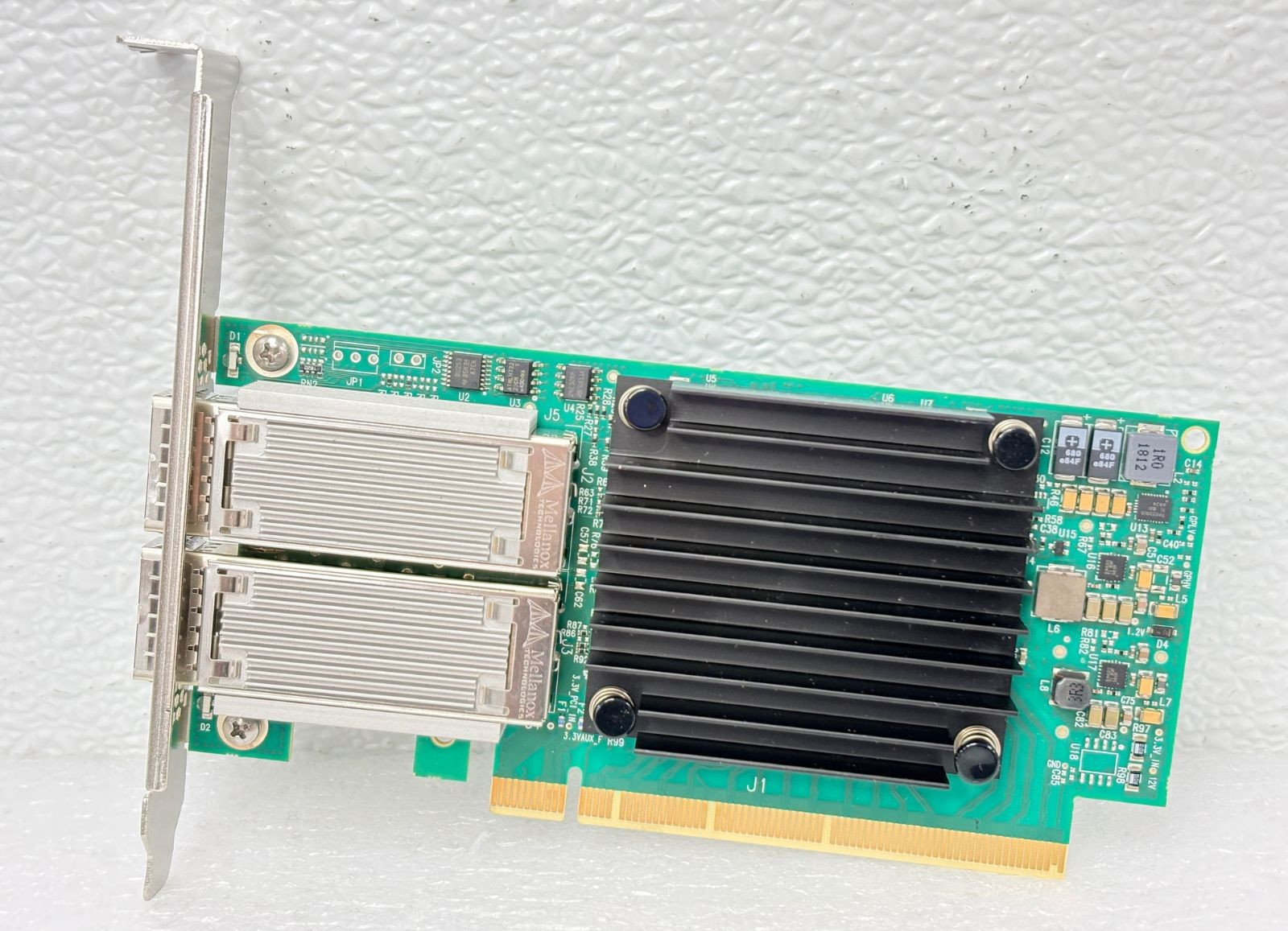 USED   Mellanox MCX416AGCAT  CX416A ConnectX4 50GbE DualPort PCIe NIC Ca G2U