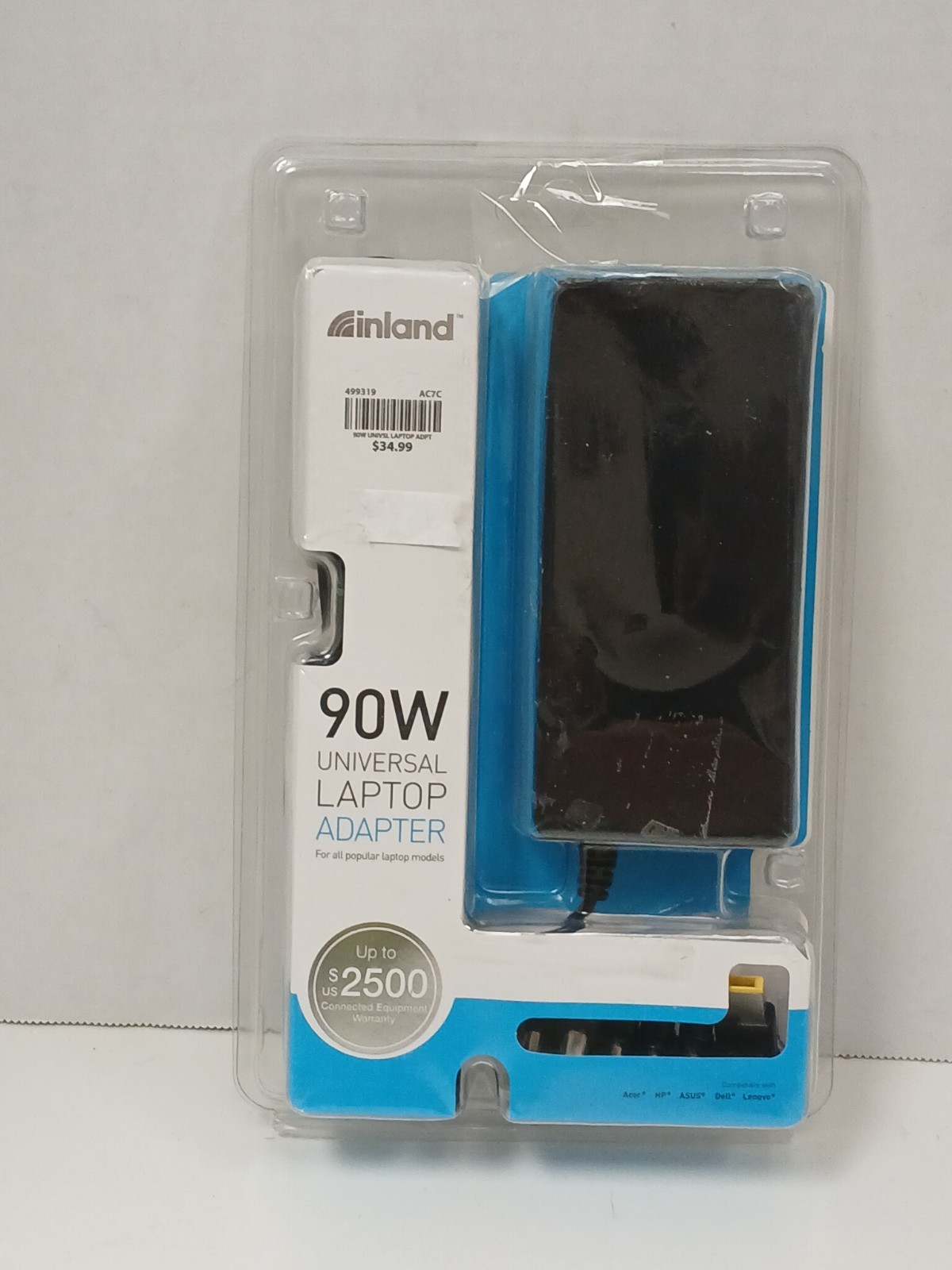 Inland 90W Universal Laptop Adapter With 6 Tips