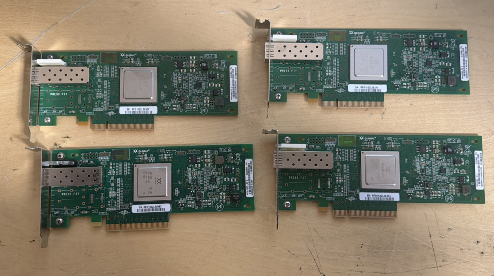 LOT OF 4 | DELL QLOGIC QLE 2560L FIBRE CHANNEL~ 05VR2M