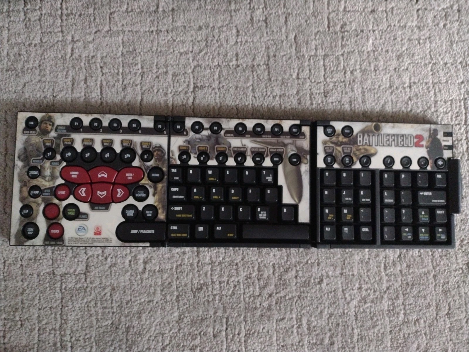Limited Edition Battlefield 2 Collapsible Keyboard Z Board Keyboard Only