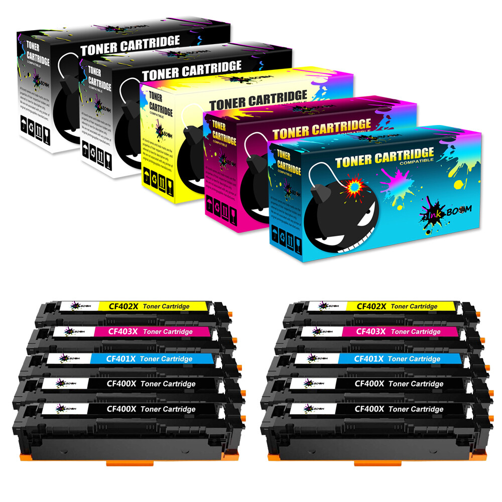 10 Toner replace for HP CF400X-3X 201X Color LaserJet Pro MFP M277d M277n