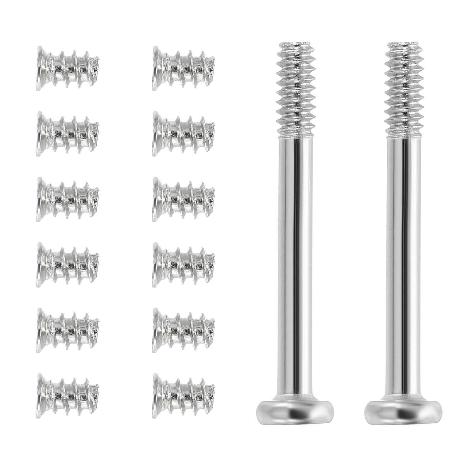60Pcs (30pcs #6-32x30, 30pcs M5x8) Computer Case Fan Screws Kit for DIY, Silver