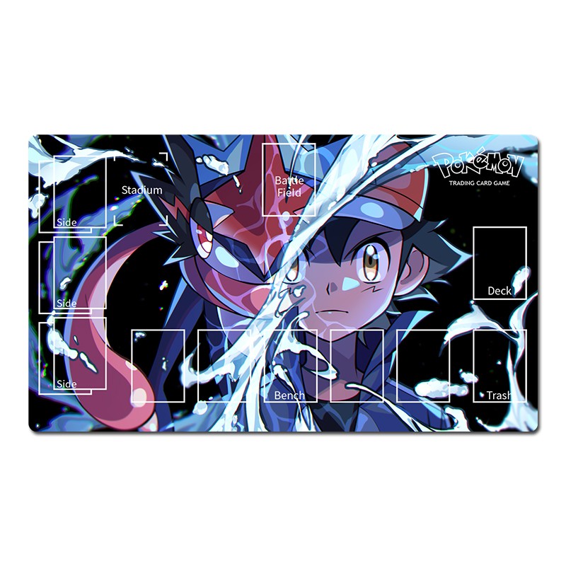 Pokemon Duel Playmat Ash Ketchum TCG CCG Pad Trading Card Game Mat Mousepad