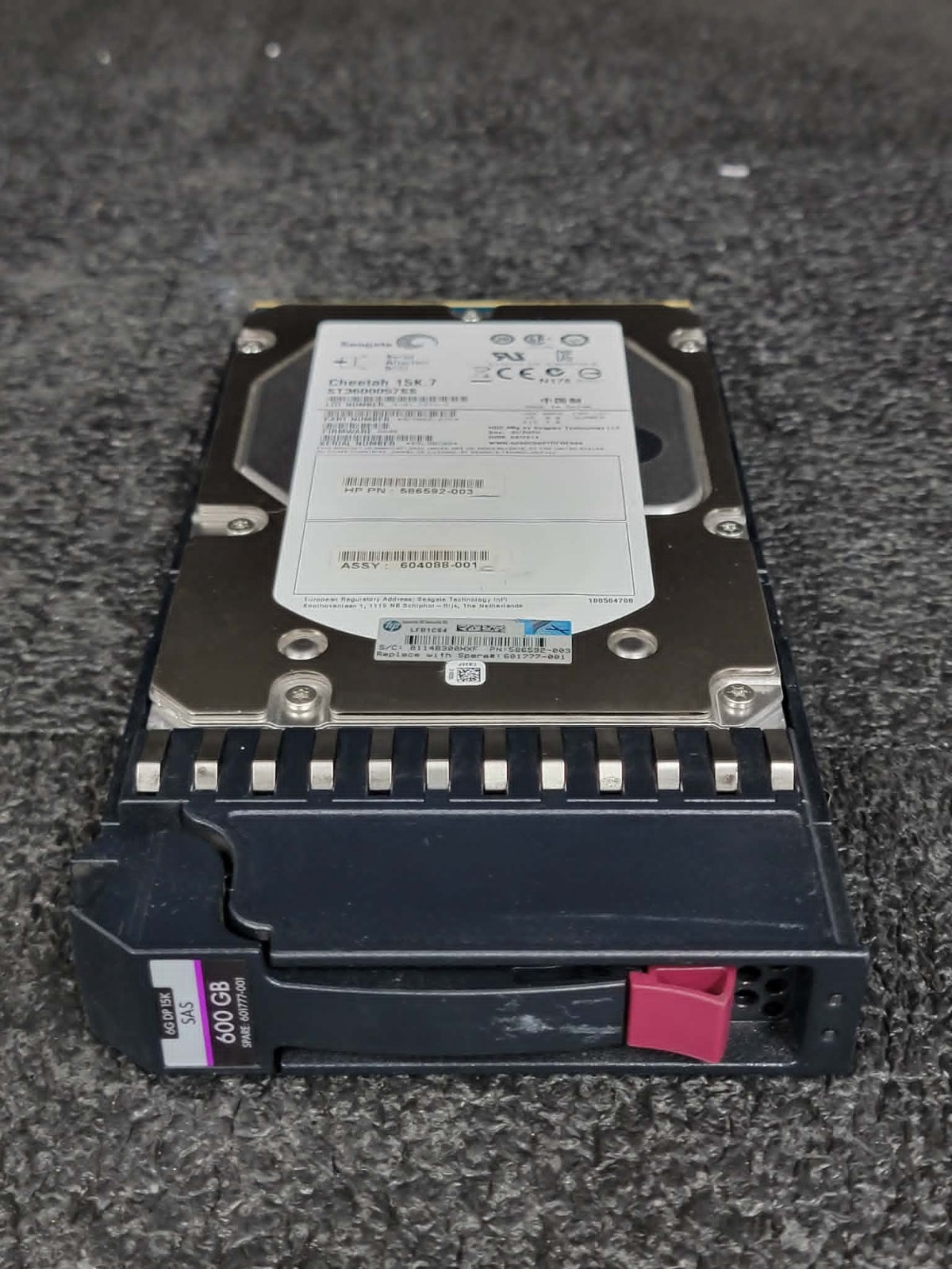 HP 586592-003 601777-01 600GB 15K RPM 64MB Cache 6Gbps SAS 2.5" HDD Hard Drive