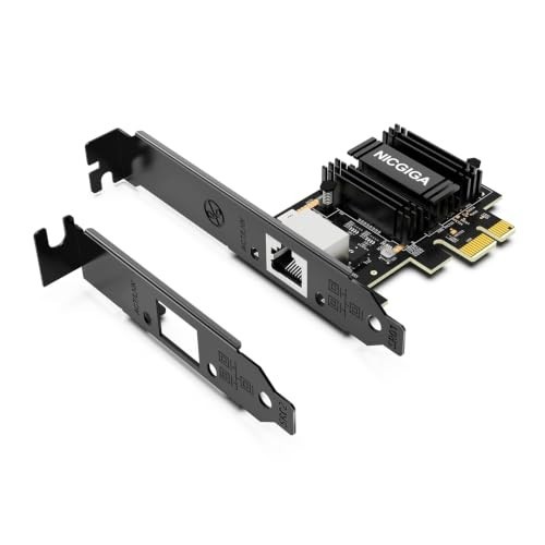 10Gb PCIe Network Card, Realtek Ethernet Adapter, RJ45 Multi-gigabit LAN Nic