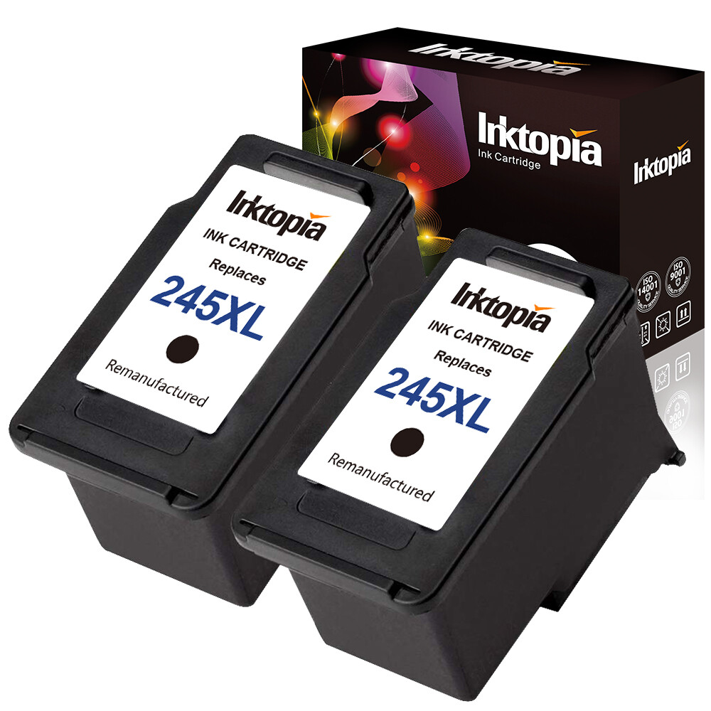 2 Packs PG-245 XL Black  Ink for Canon MG2922 MG2520 MG2522 MG2920 MG3022 MX492