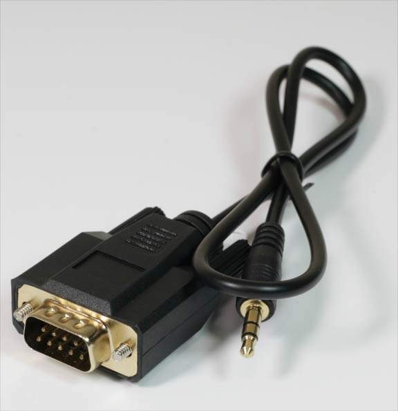 DB9M to 3.5mm TRS 28awg 1.5Ft Cable