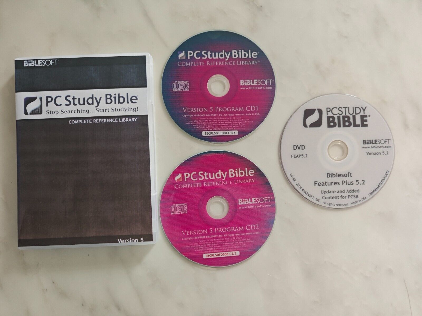 Biblesoft 2014 - PC Study Bible COMPLETE REFERENCE LIBRARY DVD ROM Version 5.2