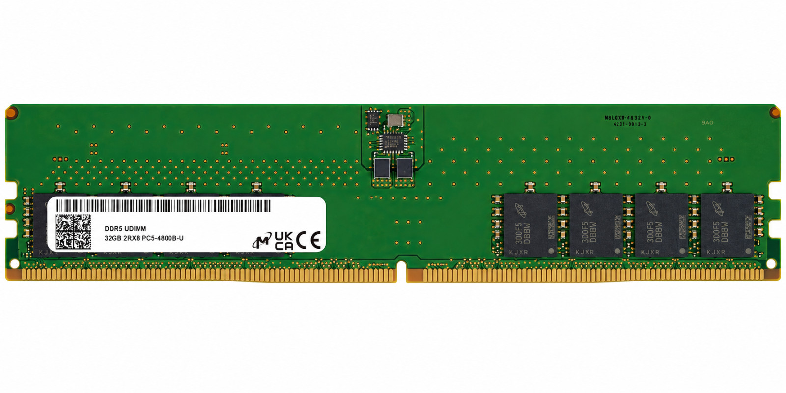 Micron 32GB DDR5 4800MHz Desktop RAM UDIMM PC5-38400 2Rx8 MTC16C2085S1UC48BA