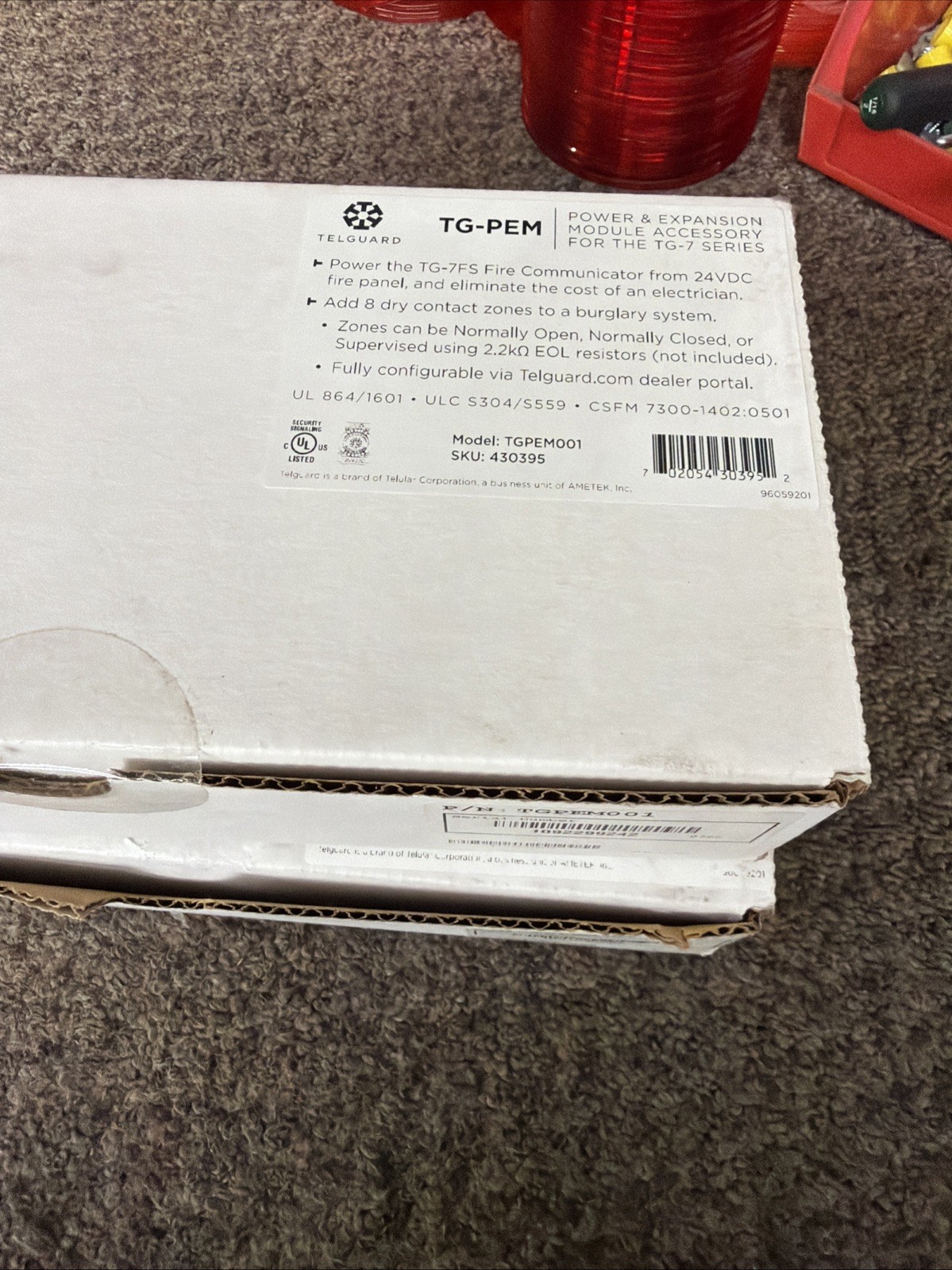 Telguard TG-PEM TGPEM001 Power and Expansion Module
