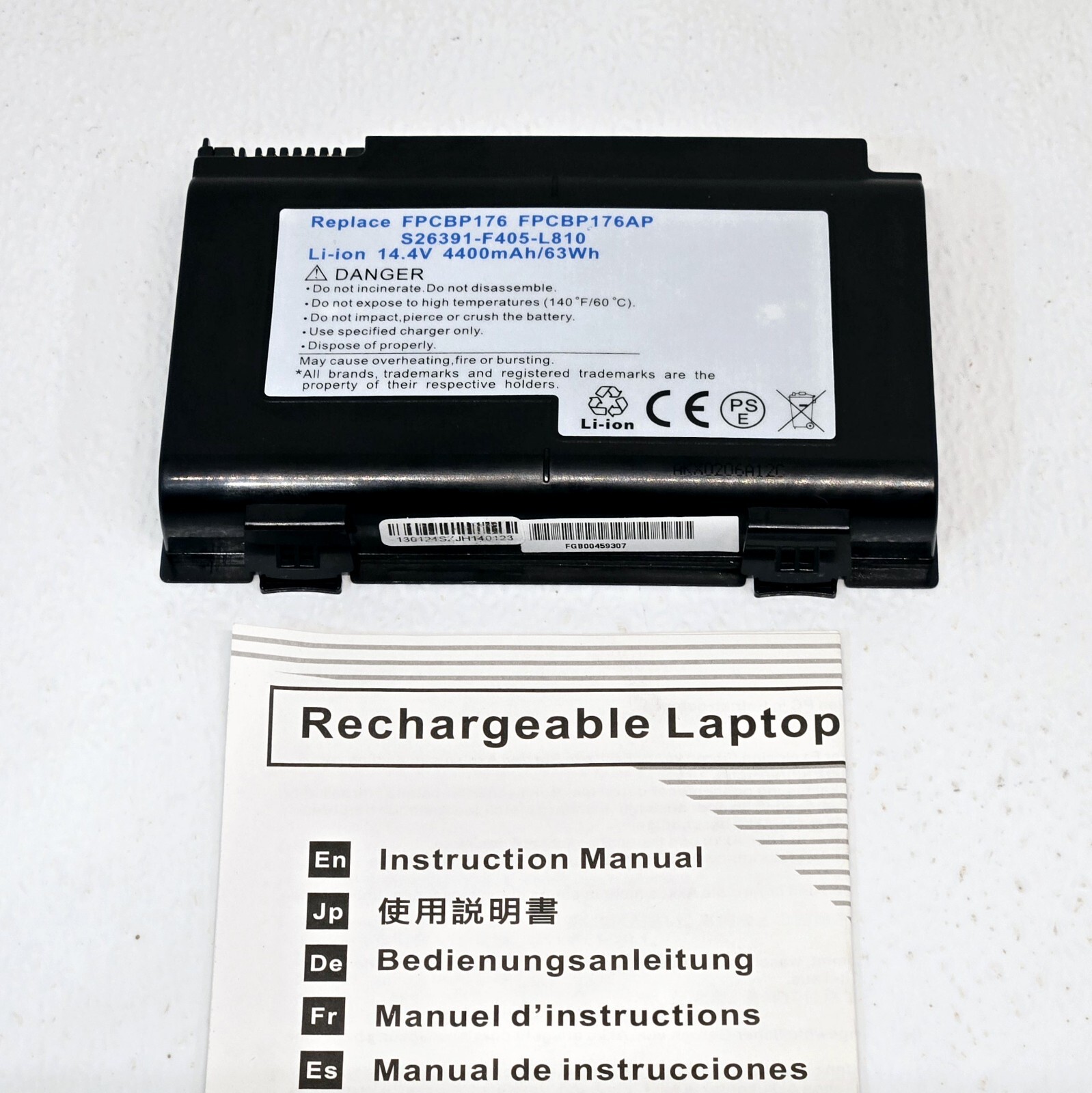 Rechargeable Laptop Battery Pack Replace FPCBP176 FPCBP176AP Li-ion 14.4V