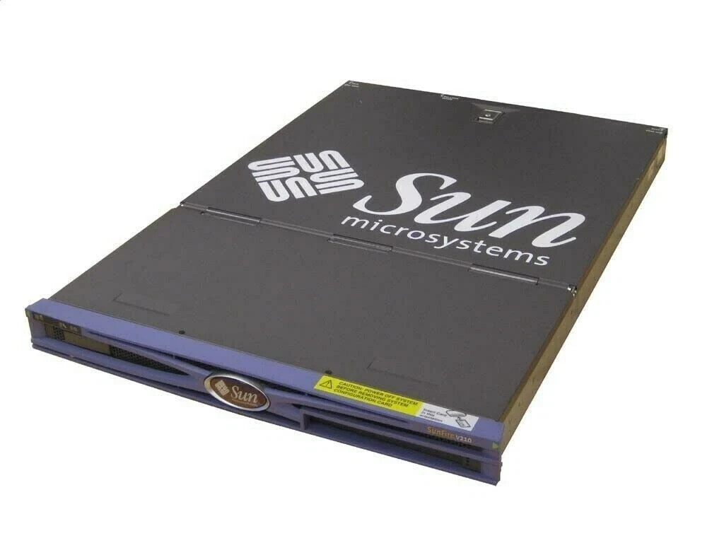 Sun Fire V210 Server, 1x 1GHz UltraSPARC IIIi CPU, 2GB Memory, 36GB HDD, DVD