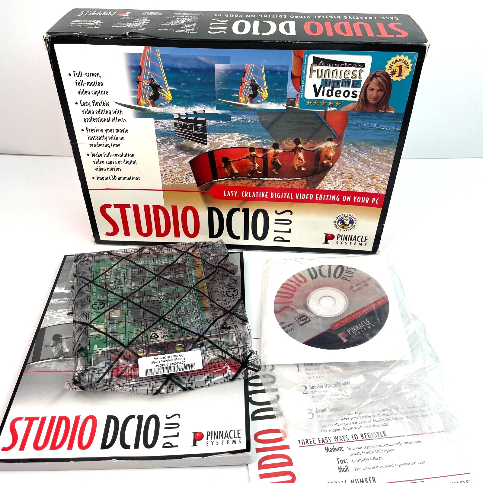 Pinnacle Studio DC10 Plus PC Video Editing Windows 98 Big Box 90s *NEW OPEN BOX*