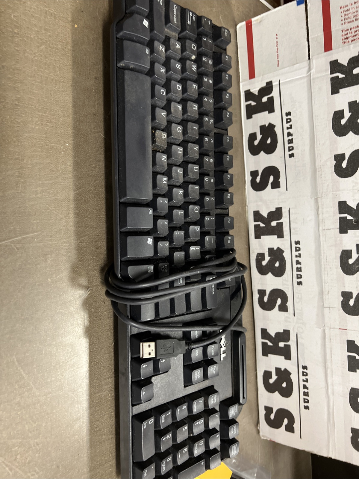 OEM Dell DJ741 0DJ741 USB Keyboard RT7D60 w/ Smart Card Reader