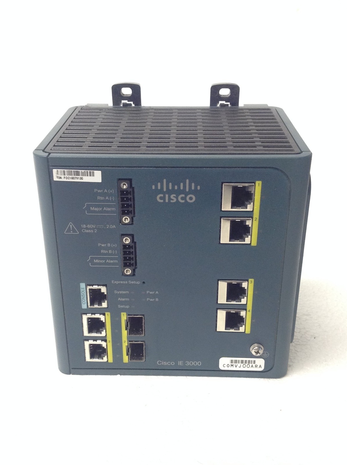 Cisco IE-3000-4TC 4-Port Industrial Ethernet Managed Switch, WORKING 