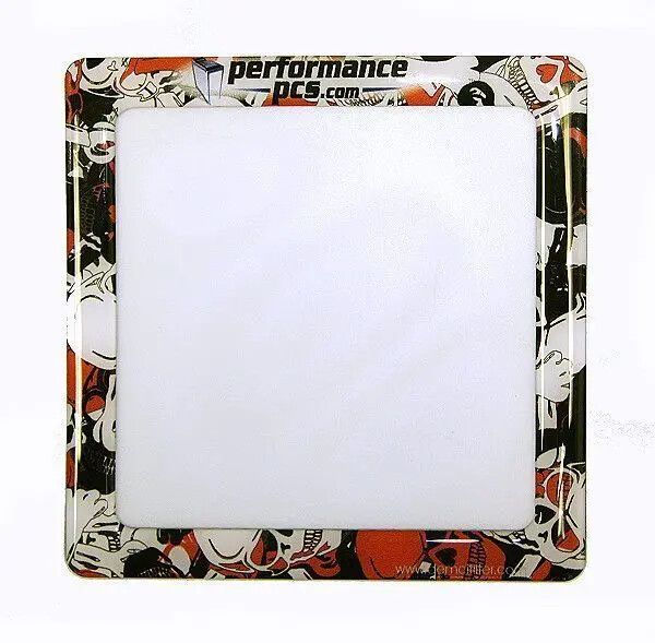 DEMCiflex 140mm Magnetic Fan Dust Filter - Death Knell with White Mesh