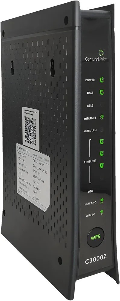 ZYXEL CenturyLink Dual-Band Wireless Modem Router DSL C3000Z High Speed Internet