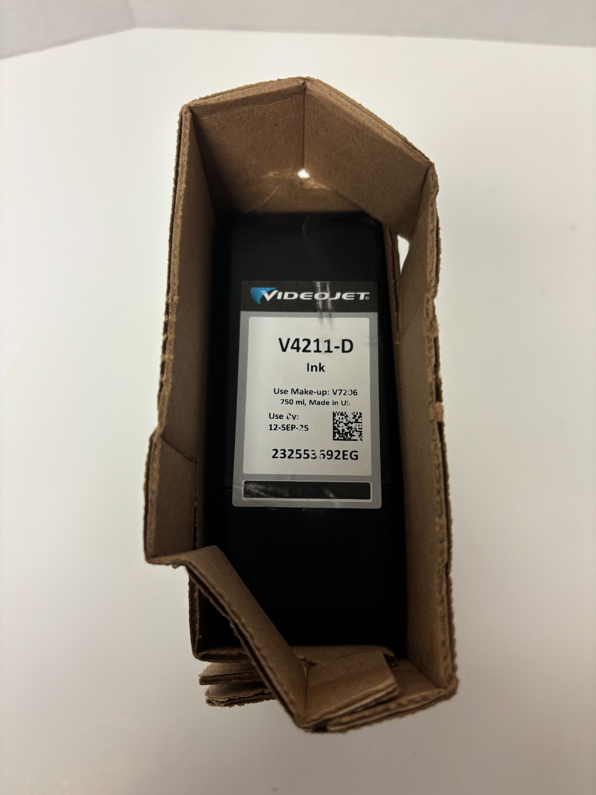VideoJet V4211-D ink New Cartridge Expires 12-SEP-25