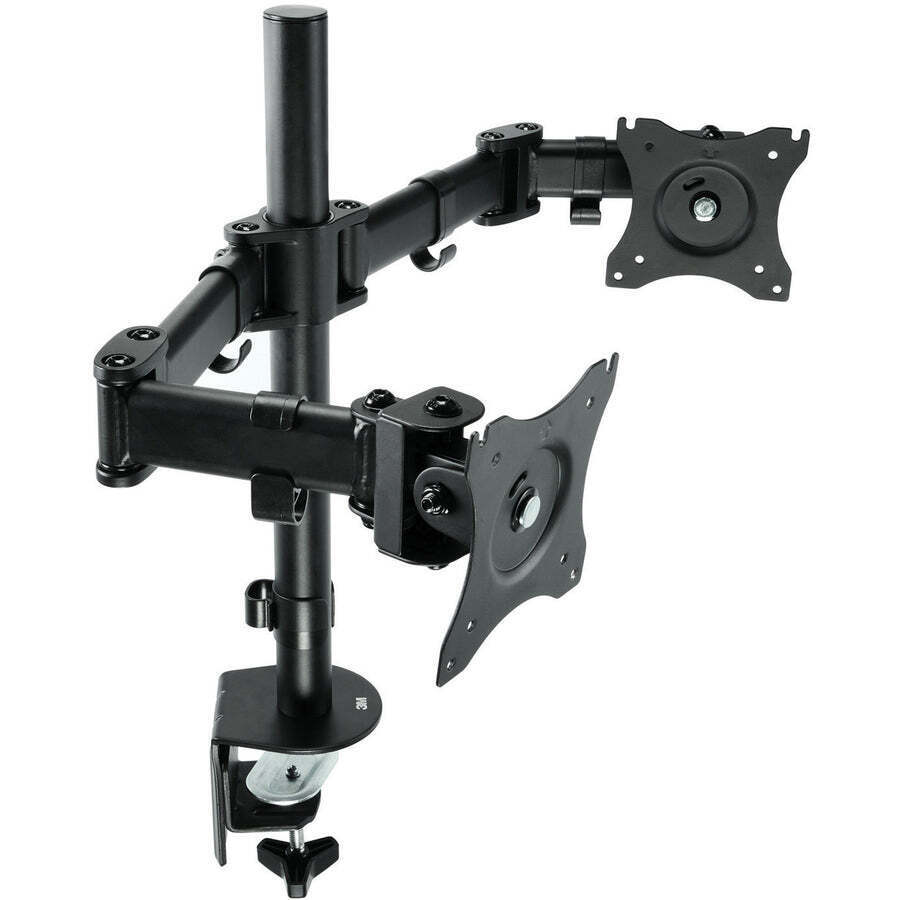 3M MM200B Clamp Mount for 2 Display Monitor Black 28.5