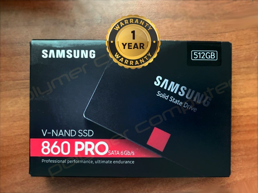 100% WARRANTY 1 Yr, Samsung 860 PRO 512GB 2.5" SATA V-NAND SSD MZ-76P512