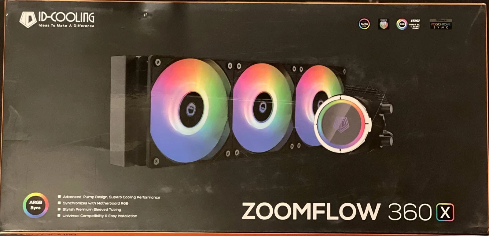 ID-Cooling ZOOMFLOW 360X ARGB CPU AIO Liquid Cooler 5V